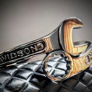 New Harley Davidson Wrench Adjustable Wristband Biker Bracelet Riders Cu…